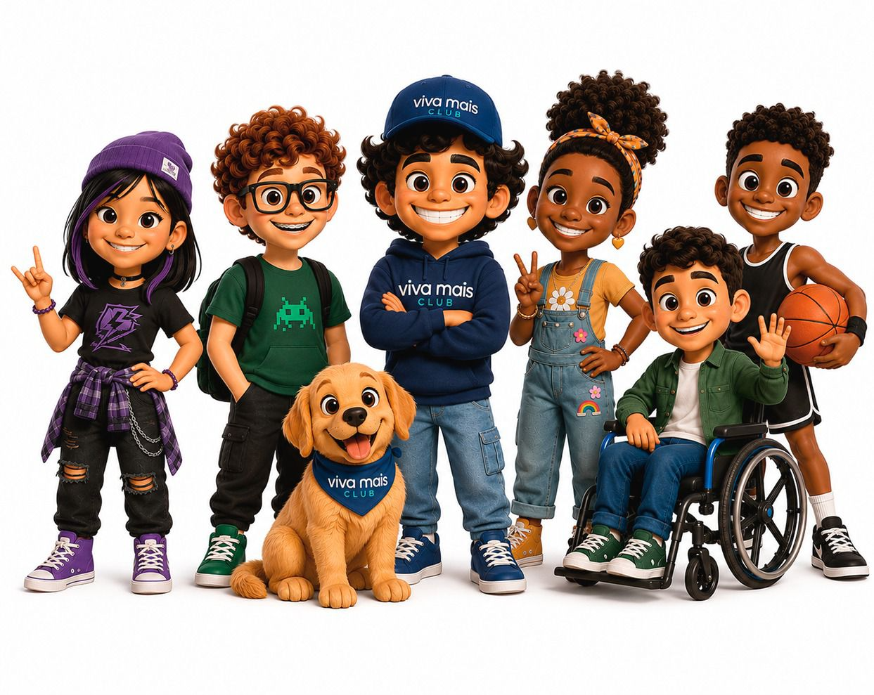 Crianças e inclusão Viva Mais Club Kids